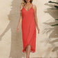 Backless Tassel Surplice Spaghetti Strap Cover Up Dress