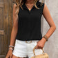 Button Up Collared Neck Tank