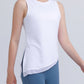 Round Neck Sleeveless Sports Tank Top