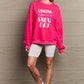 Simply Love Full Size WISHING FOR A SNOW DAY Round Neck Sweatshirt