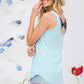 Celeste Full Size Back Contrast Bow Tie Tank