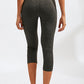 Slim Fit Wide Waistband Active Leggings with Pockets