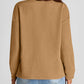 Full Size Texture Round Neck Long Sleeve Sweatshirt