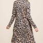 Celeste Full Size Leopard V-Neck Long Sleeve Cardigan