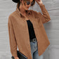 Mandy Button Front Drop Shoulder Corduroy Shirt