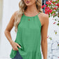 Tied Ruffled Round Neck Cami