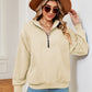 Half-Zip Dropped Shoulder Sweatshirt