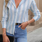 Perfee Striped Long Sleeve Shirt