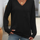 Mandy V-Neck Long Sleeve T-Shirt