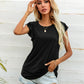 Round Neck Butterfly Sleeve Top