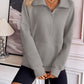 Ivy Lane Half Zip Raglan Sleeve Sweatshirt