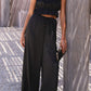 Ruffled Sleeveless Top and Wide Leg Pants Set