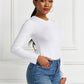 Round Neck Long Sleeve Bodysuit