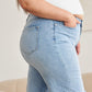 RFM Full Size Tummy Control High Waist Raw Hem Distressed Jeans