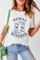 Graphic Round Neck Short Sleeve T-Shirt White