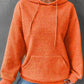 Textured Drawstring Drop Shoulder Hoodie