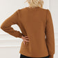 Texture Round Neck Long Sleeve Sweatshirt