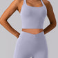 Square Neck Racerback Cropped Tank