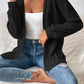 Open Front Long Sleeve Cardigan