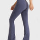 Elastic Waist Flare Yoga Pants