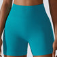 Wide Waistband Slim Fit Sports Shorts