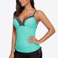 Contrast Sweetheart Neck Swim Cami