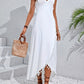 Backless Tassel Surplice Spaghetti Strap Cover Up Dress