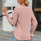 V-Neck Flounce Sleeve Blouse