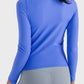 Round Neck Long Sleeve Sports Top