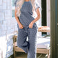 Short Sleeve Top and Pocketed Pants Lounge Set