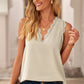 Eyelash Lace V-Neck Tank Top