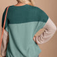 Color Block Dropped Shoulder T-Shirt