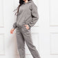 Drop Shoulder Long Sleeve Hoodie and Pants Set