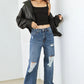 HAMMER COLLECTION Distressed High Waist Jeans