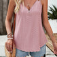 Devine Eyelet V-Neck Double Strap Cami