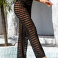 Openwork Mid-Rise Waist Swim Pants