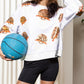 Basketball Round Neck Long Sleeve Sweatshirt