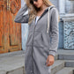 Ivy Lane Full Size Zip-Up Longline Hoodie with Pockets