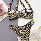 Leopard Ring Detail Bikini Set