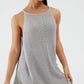 Round Neck Spaghetti Strap Sleeveless Cover Up