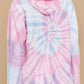 Drawstring Tie-Dye Long Sleeve Hoodie