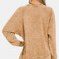 Zenana Pocketed Round Neck Sweatshirt