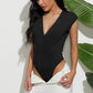 V-Neck Cap Sleeve Bodysuit