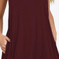 Full Size Round Neck Sleeveless Dress with Pockets