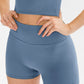 Slim Fit Wide Waistband Sports Shorts