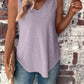 Eyelet V-Neck Wide Strap Tank