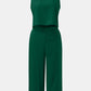 Round Neck Top and Wide Leg Pants Set