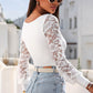 Lace Detail Scoop Neck Long Sleeve Bodysuit