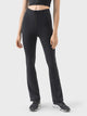 Zipper Detail High Waist Active Pants Black