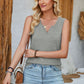 Heathered Notched Wide Strap Tank